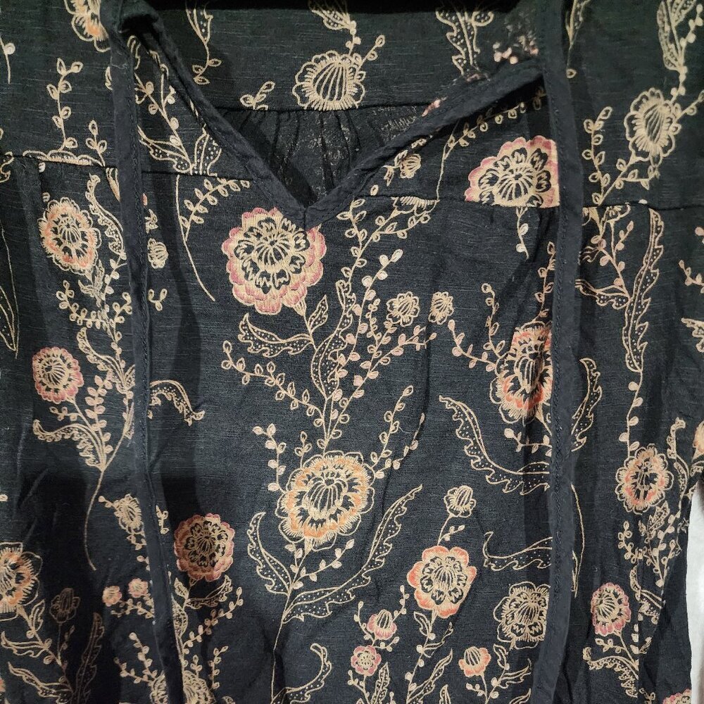 COPY - Women's Peasant Boho Fairycore US8 UK12* Cotton Fat Face Paisley Long Sl… - Picture 2 of 8